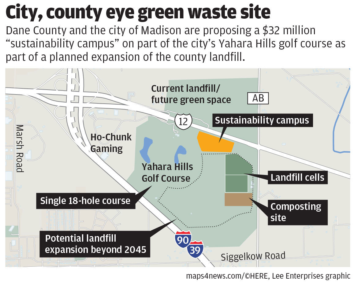 Yahara Hills sustainability campus map